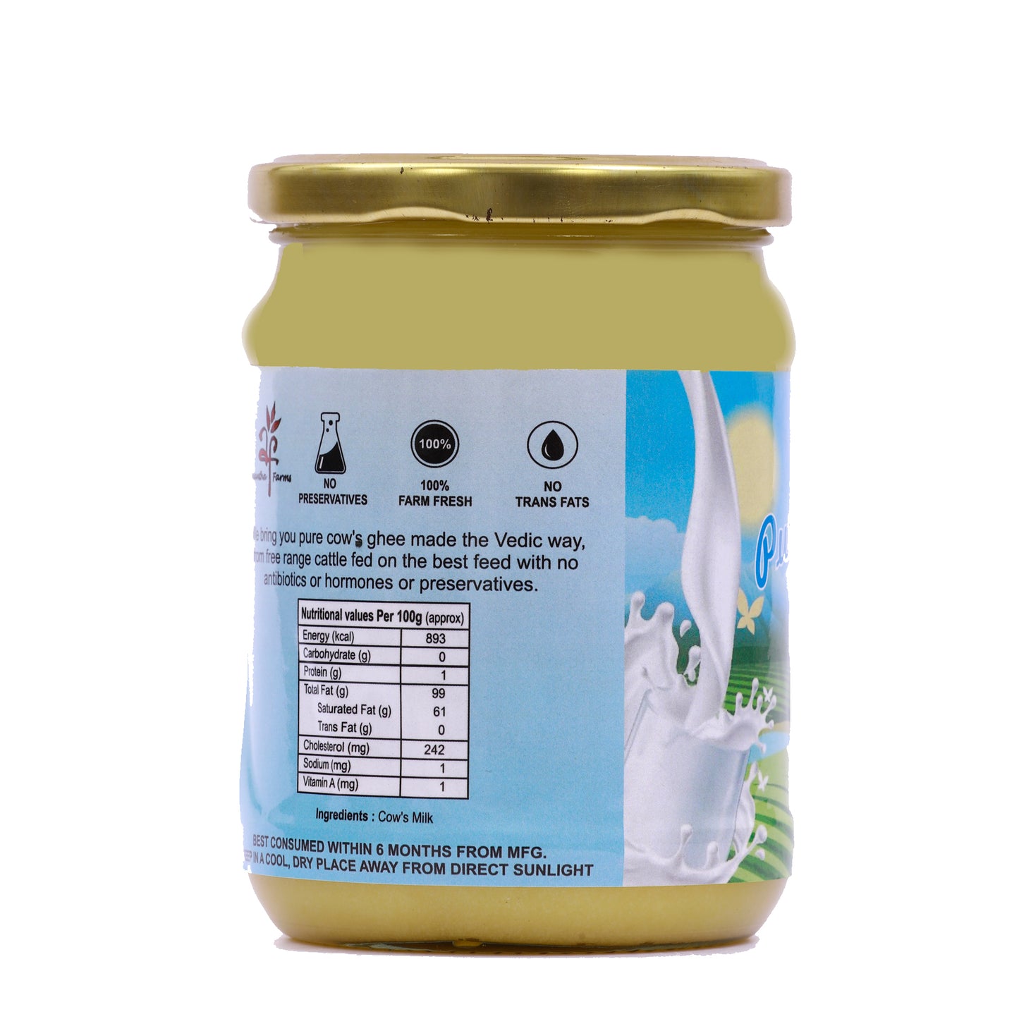 Pure Cow's Ghee|Anantha Farms